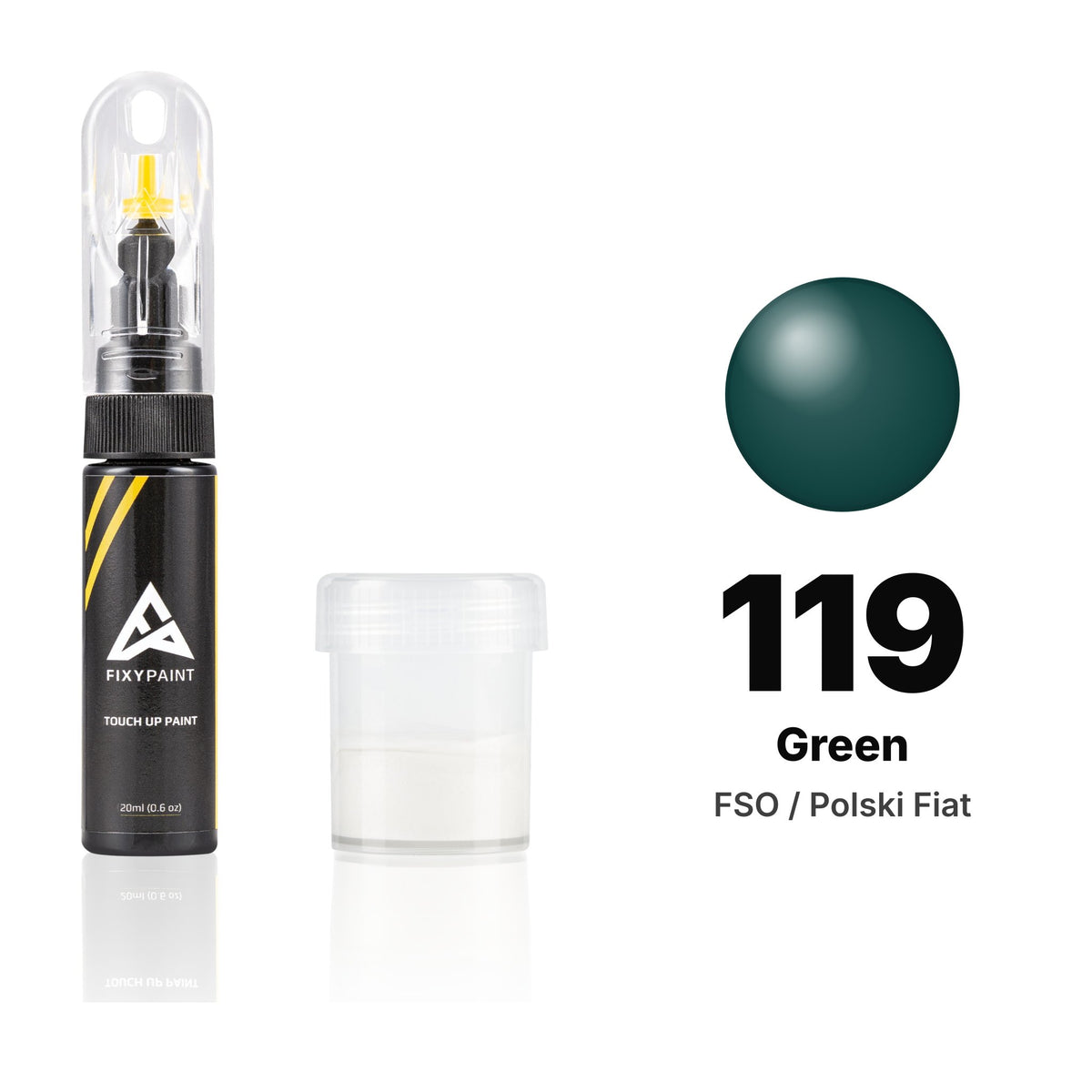 Vernice ritocco per FSO / Polski Fiat – 119 Green (tutti i modelli, 1995), kit Standard