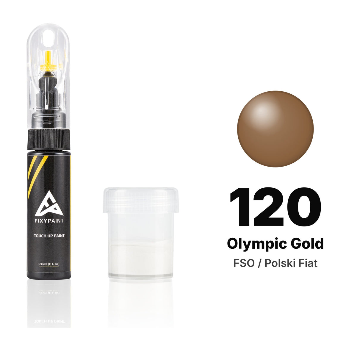 Touch-up paint for FSO / Polski Fiat 120 Olympic Gold, Standard kit