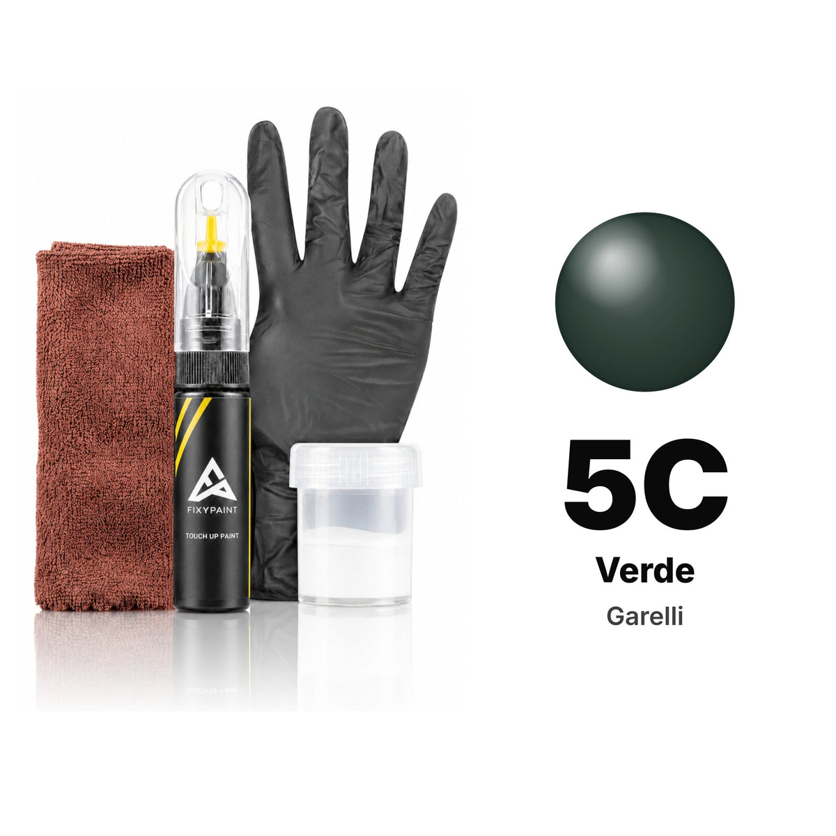 Touch-up paint for Garelli 5C Verde, Complete kit