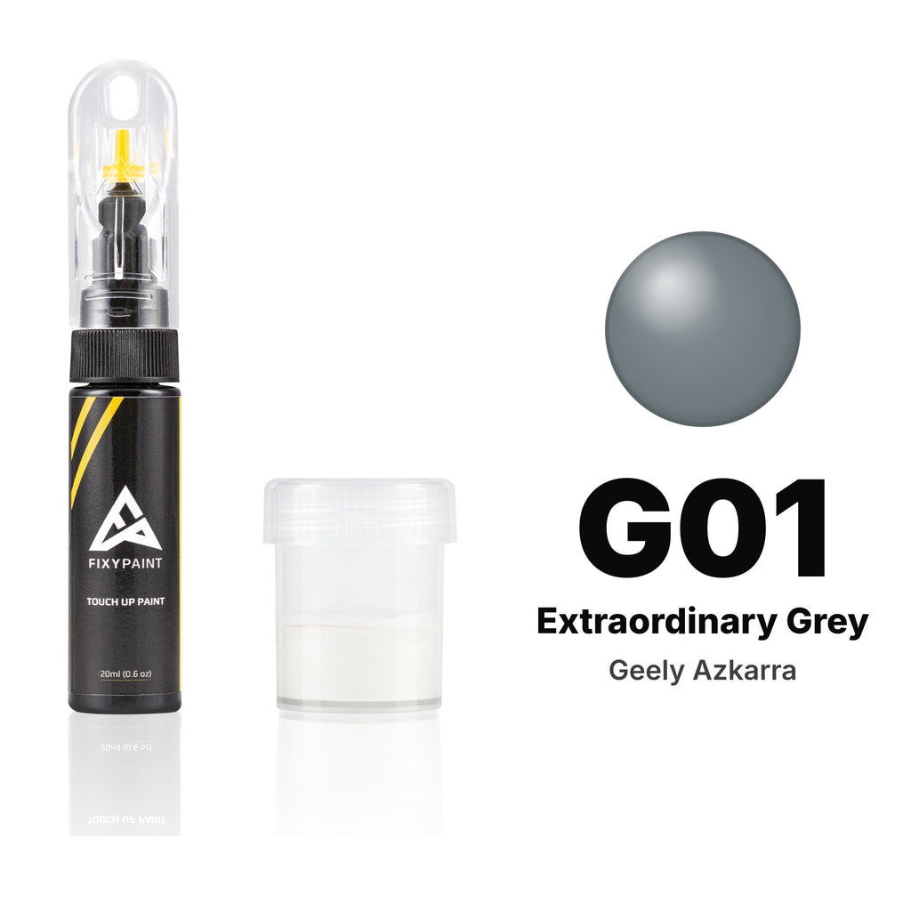 Lackstift für Geely Azkarra – G01 Extraordinary Grey (2024–2025), Set Standard