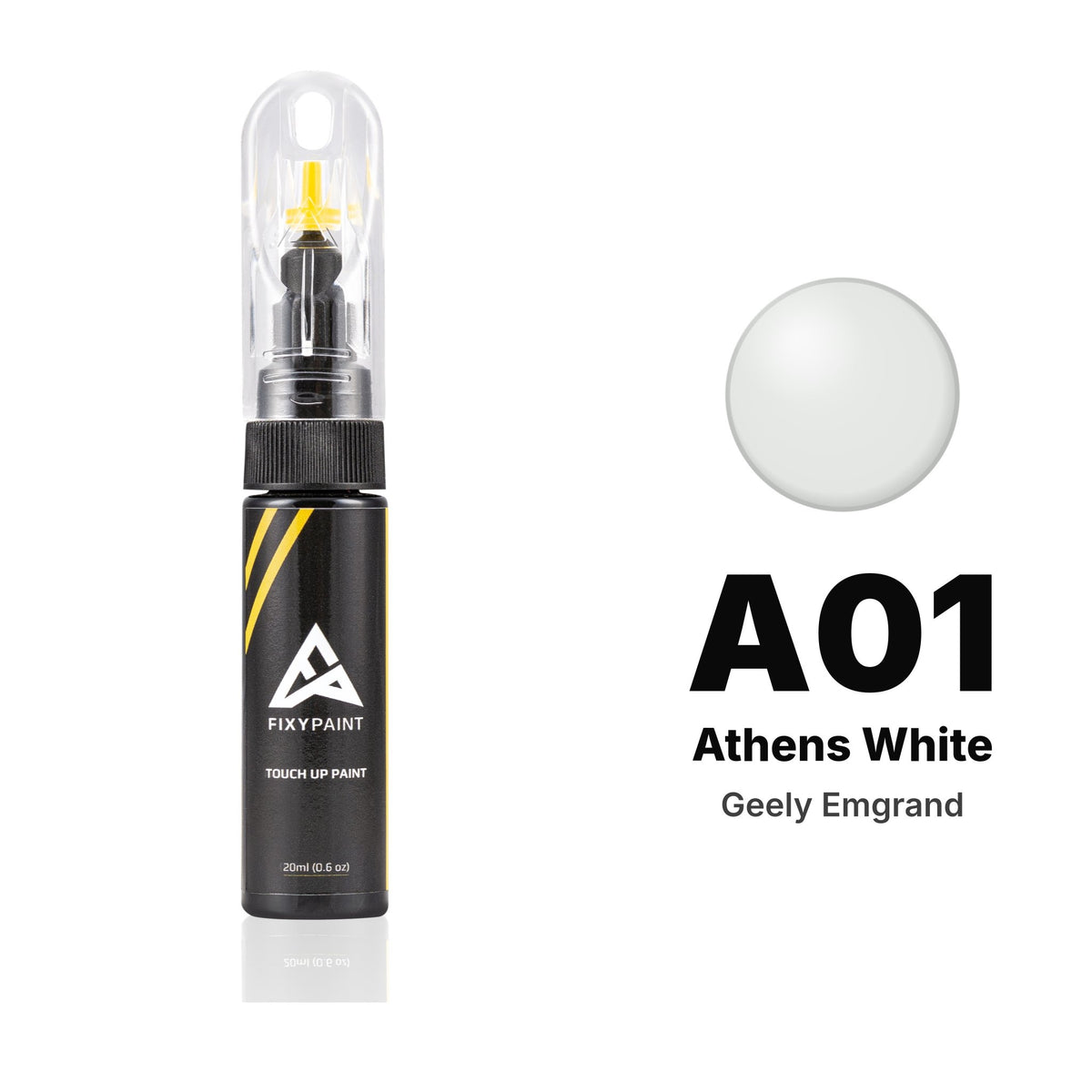 Touch-up paint for Geely Emgrand A01 Athens White, Basic kit