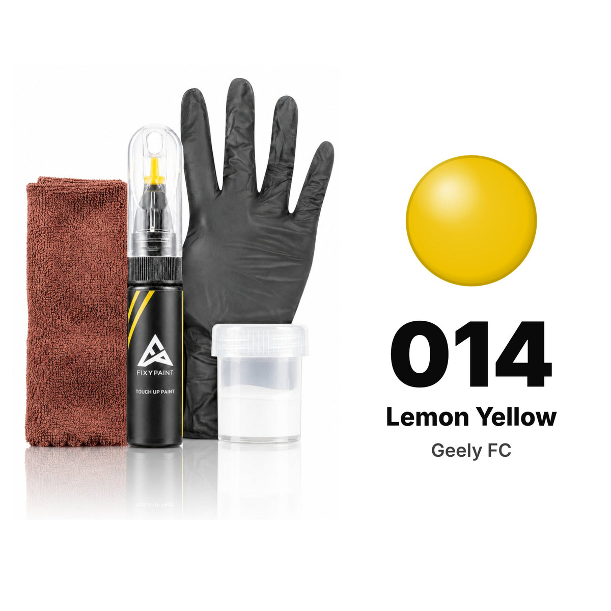 Touch-up paint for Geely FC 014 Lemon Yellow, Complete kit