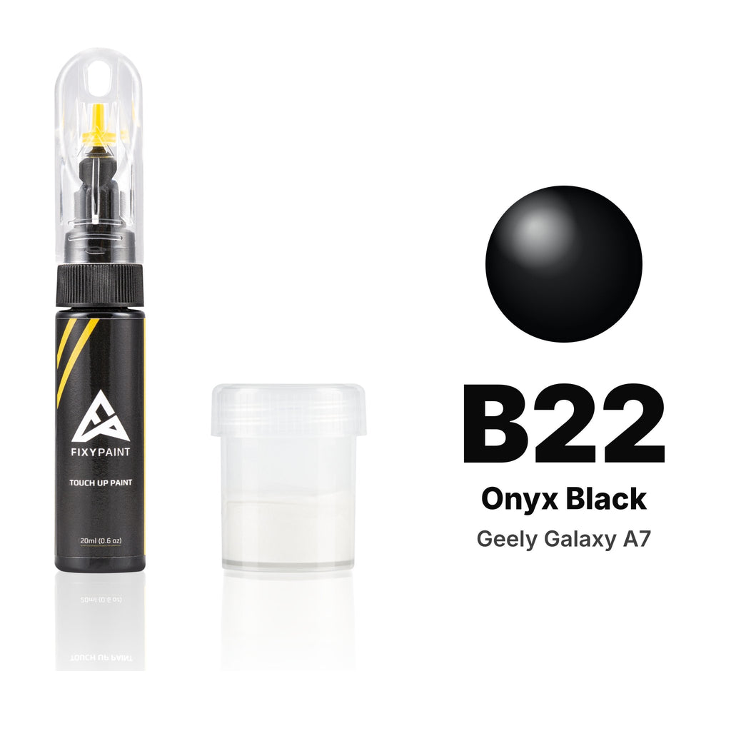 Peinture de retouche pour Geely Galaxy A7 – B22 Onyx Black (2025), kit Standard