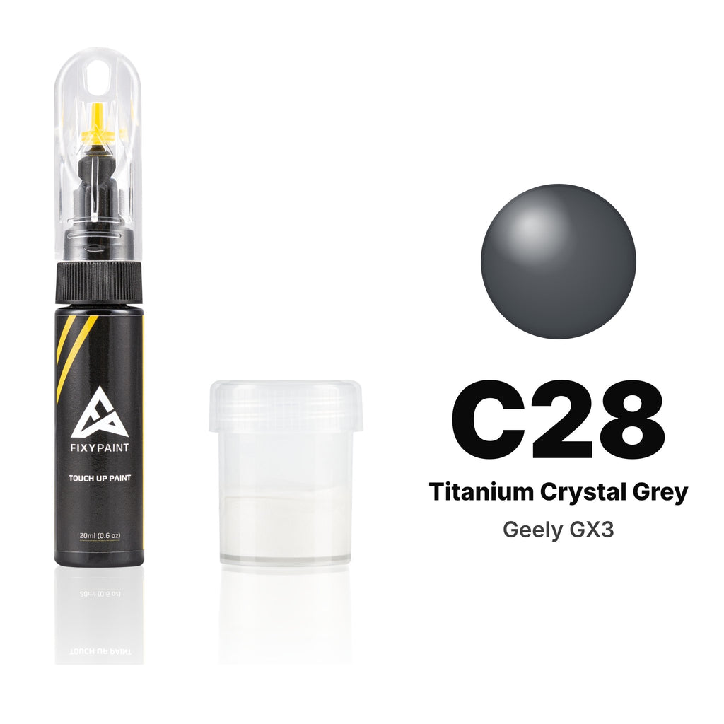 Touch-up paint for Geely GX3 C28 Titanium Crystal Grey, Standard kit