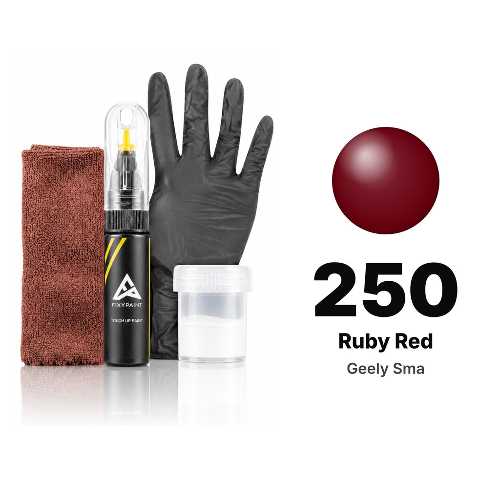 Touch-up paint for Geely SMA 250 Ruby Red, Complete kit