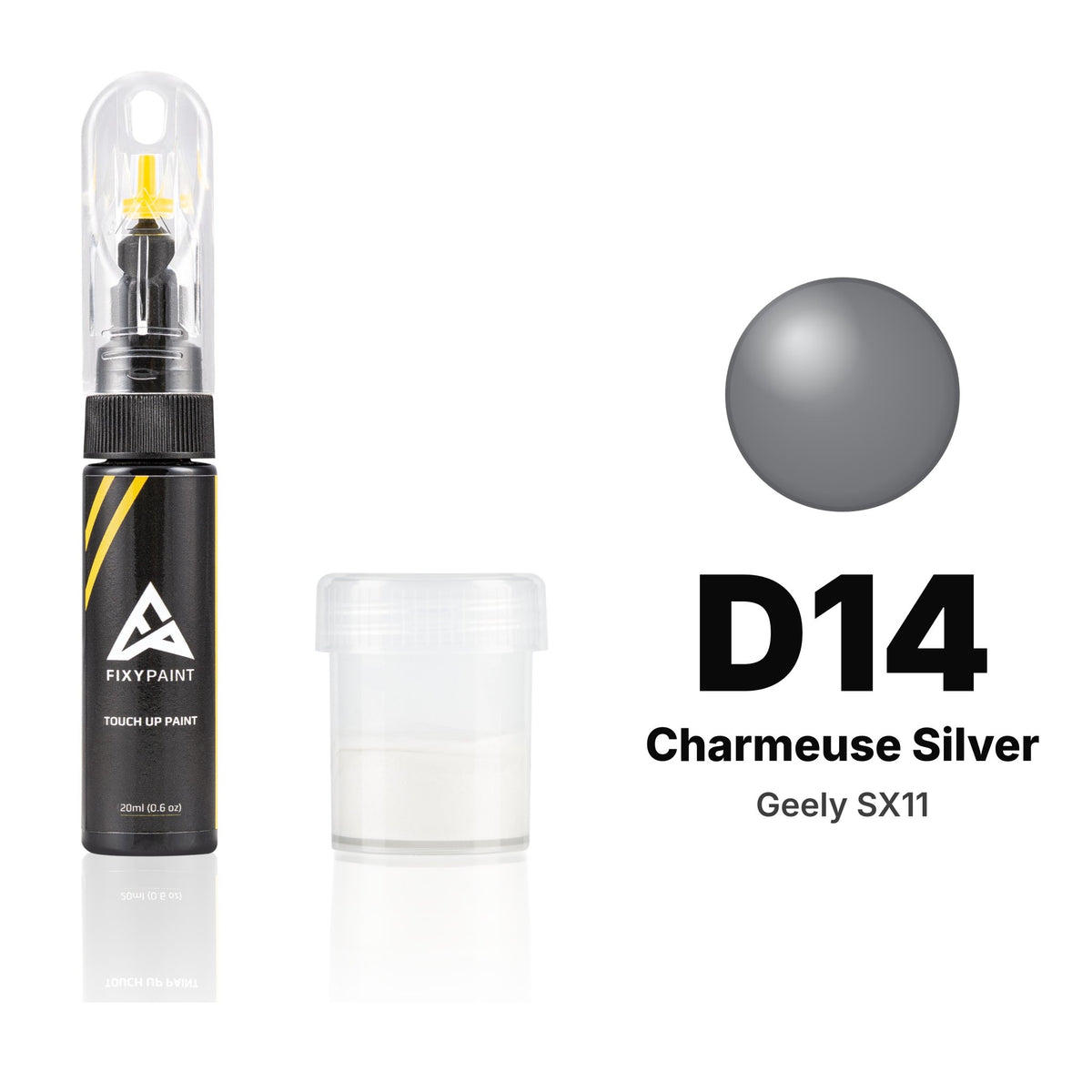 Touch-up paint for Geely SX11 D14 Charmeuse Silver, Standard kit