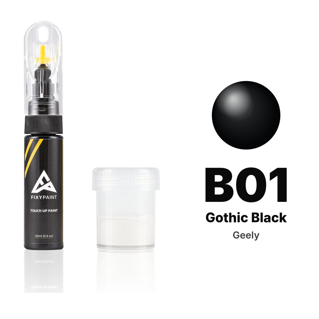 Touch-up paint for Geely B01 Gothic Black, Standard kit