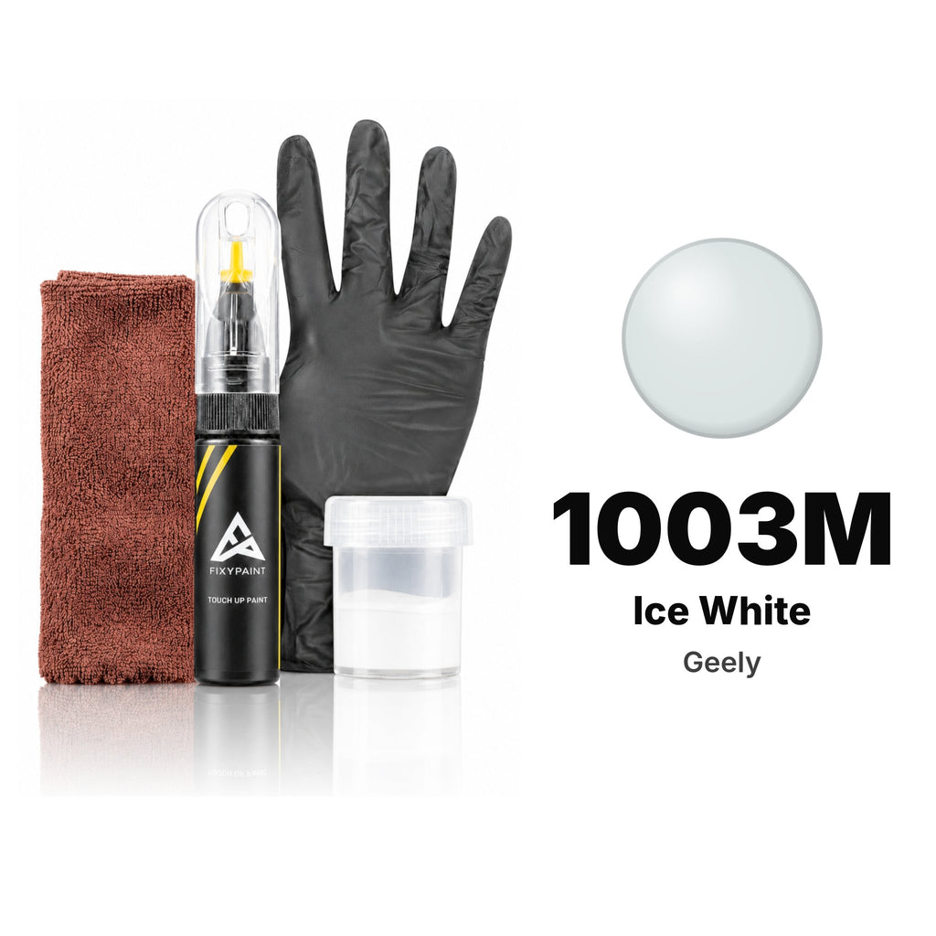 Touch-up paint for Geely 1003M Ice White, Complete kit