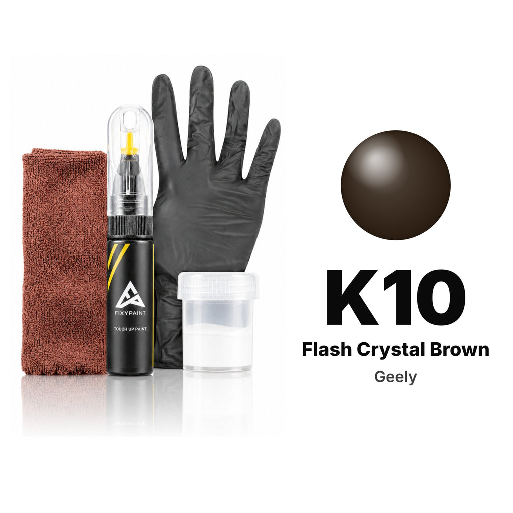 Touch-up paint for Geely K10 Flash Crystal Brown, Complete kit