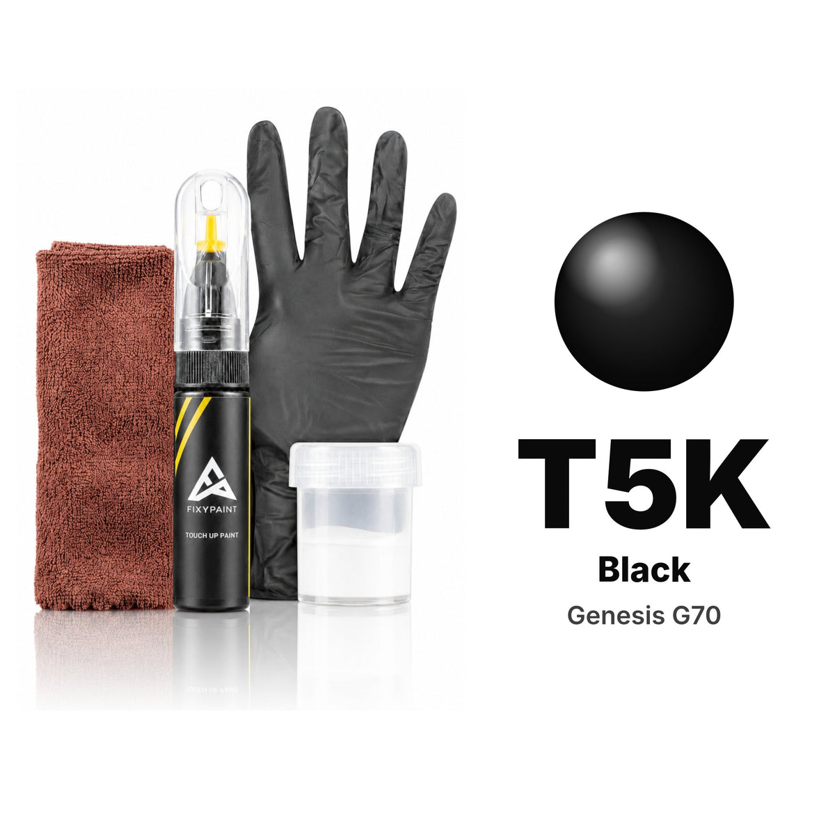 Touch-up paint for Genesis G70 T5K Black, Complete kit