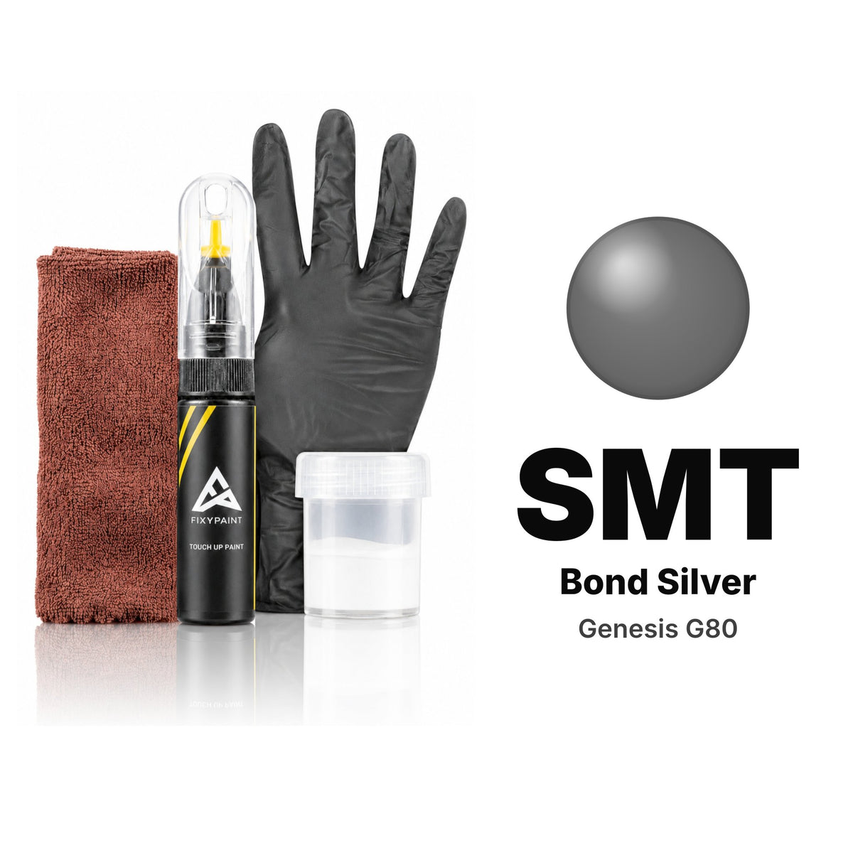 Touch-up paint for Genesis G80 SMT Bond Silver, Complete kit