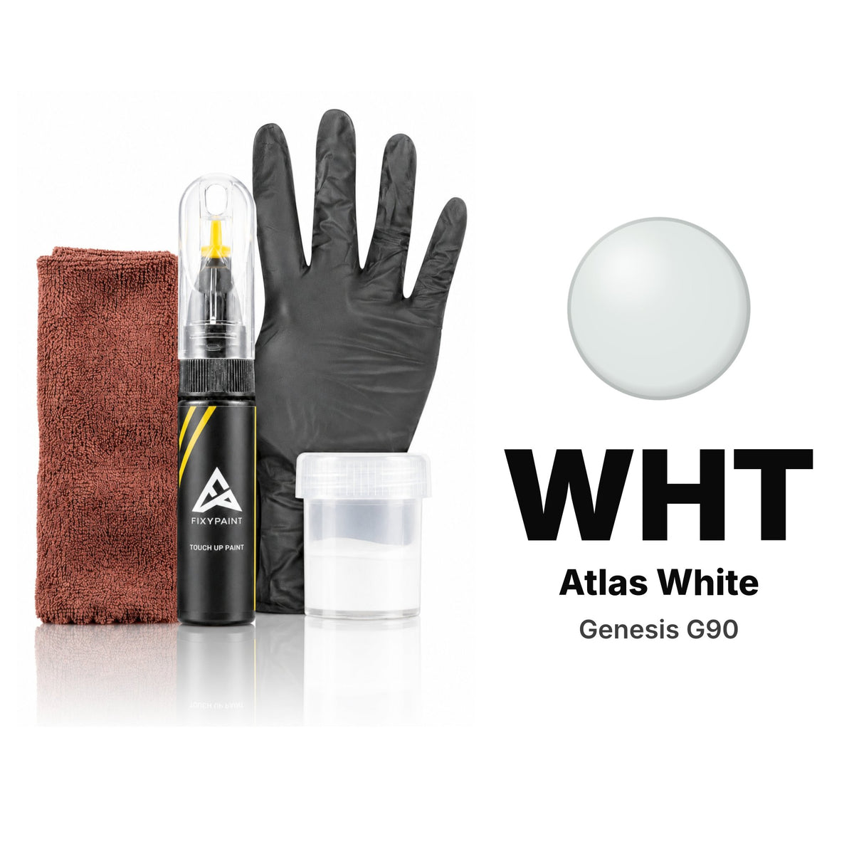 Touch-up paint for Genesis G90 WHT Atlas White, Complete kit