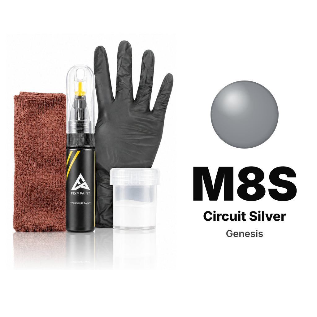 Touch-up paint for Genesis M8S Circuit Silver, Complete kit