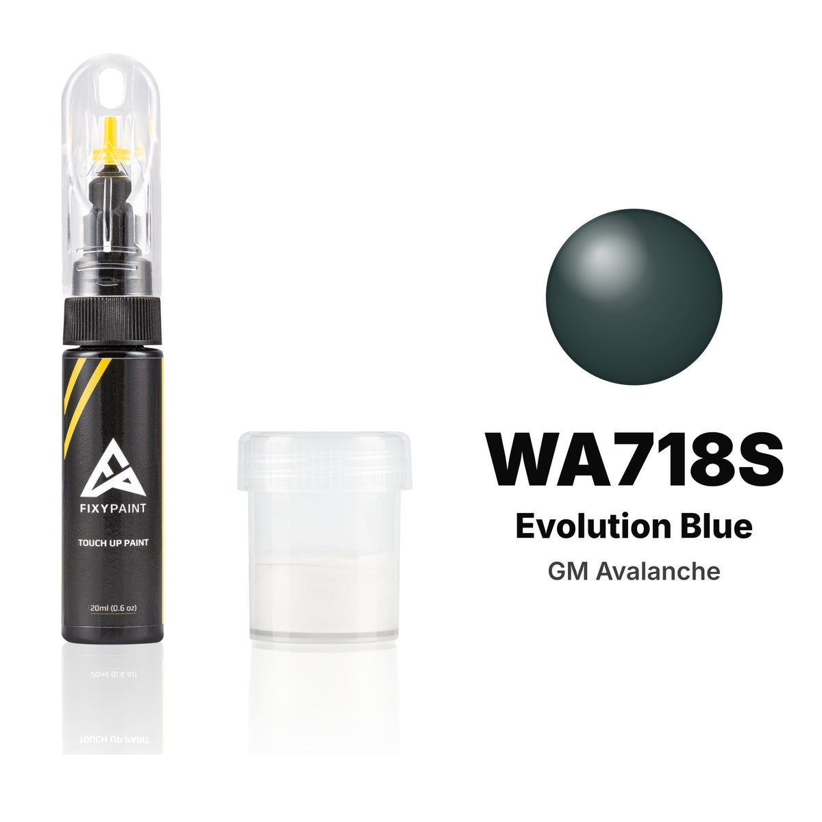Touch-up paint for GM Avalanche WA718S Evolution Blue, Standard kit