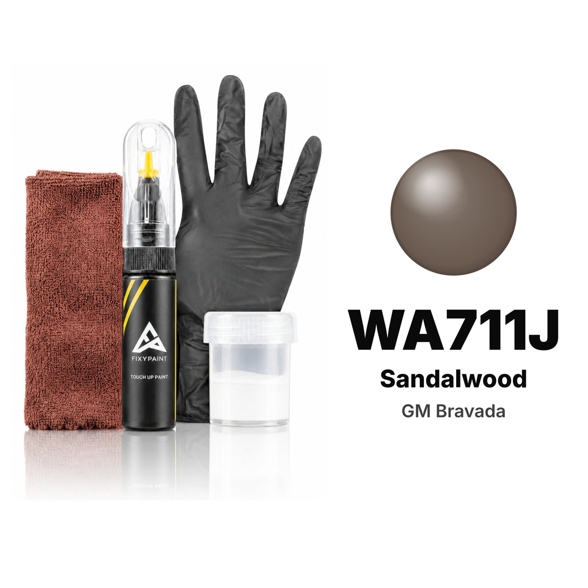 Touch-up paint for GM Bravada WA711J Sandalwood, Complete kit