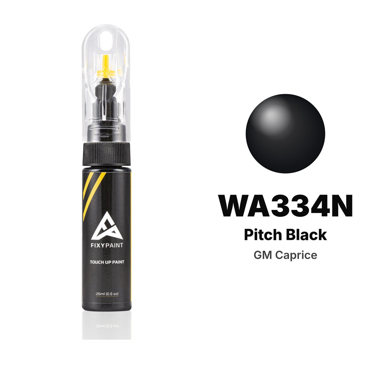 Touch-up paint for GM Caprice WA334N Pitch Black, Basic kit