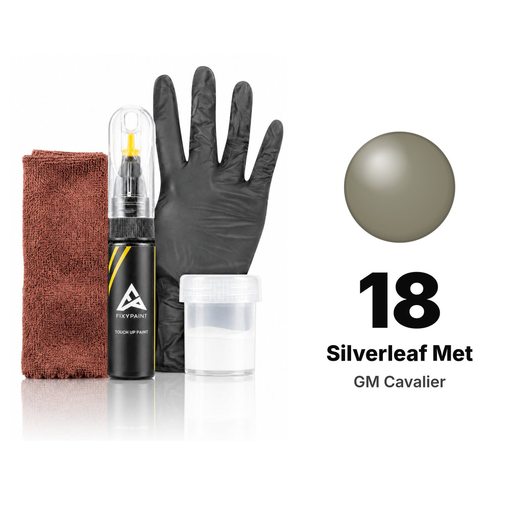 Touch-up paint for GM Cavalier 18 Silverleaf Met, Complete kit
