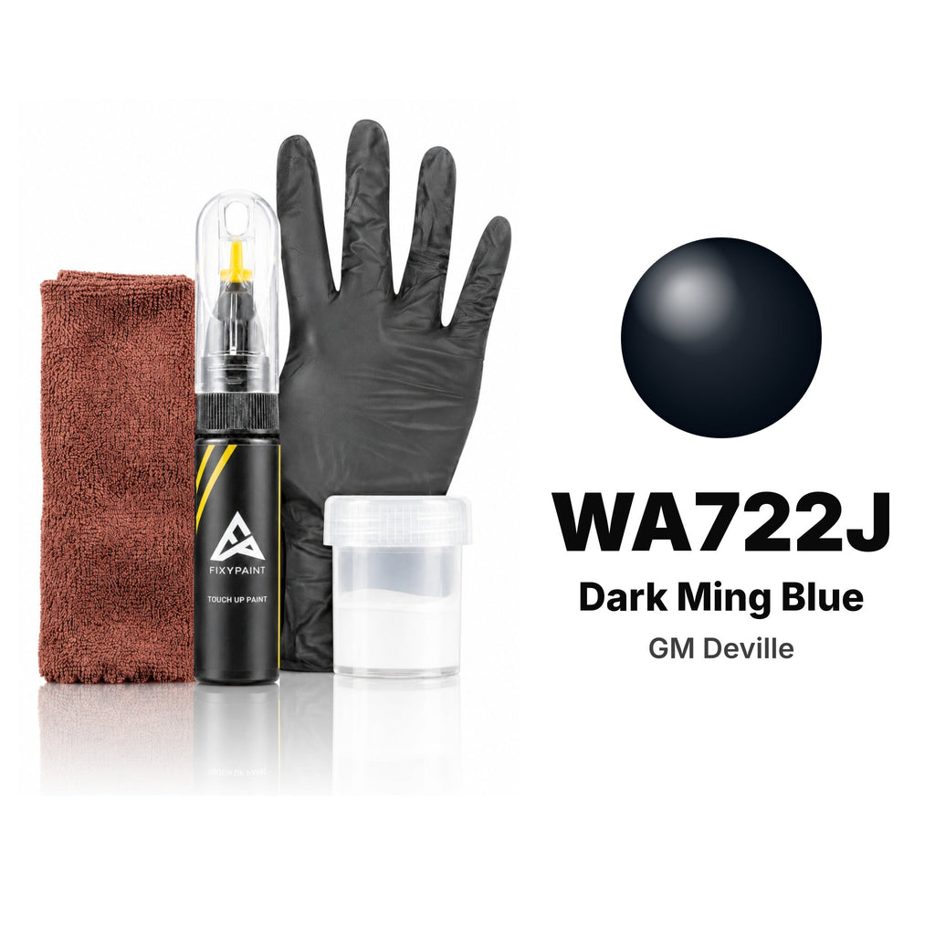 Touch-up paint for GM Deville WA722J Dark Ming Blue, Complete kit