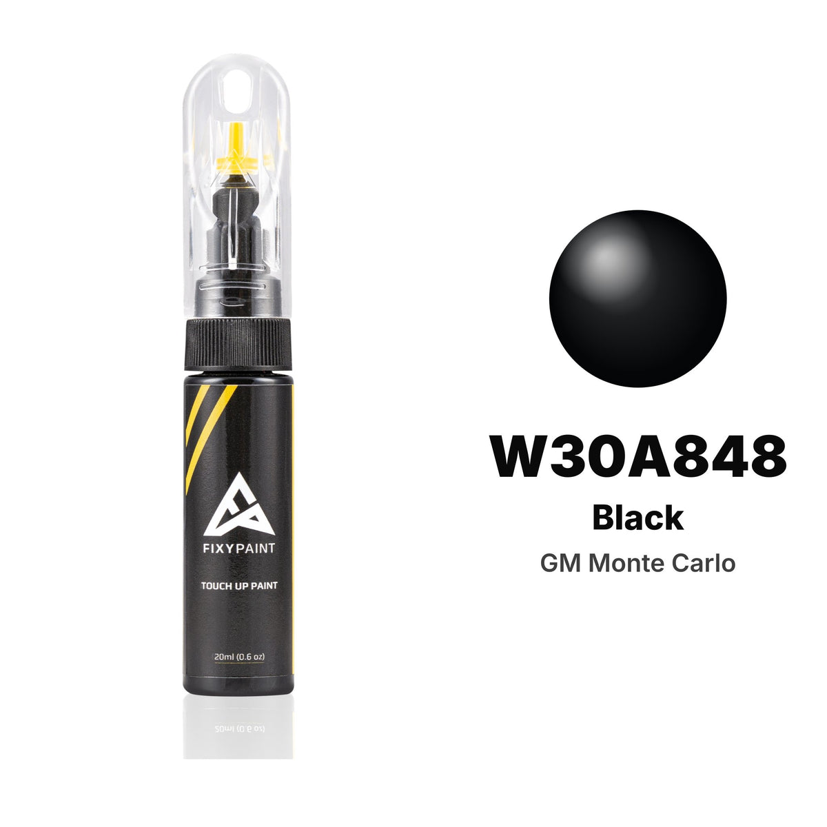 Touch-up paint for GM Monte Carlo W30A848 Black, Basic kit