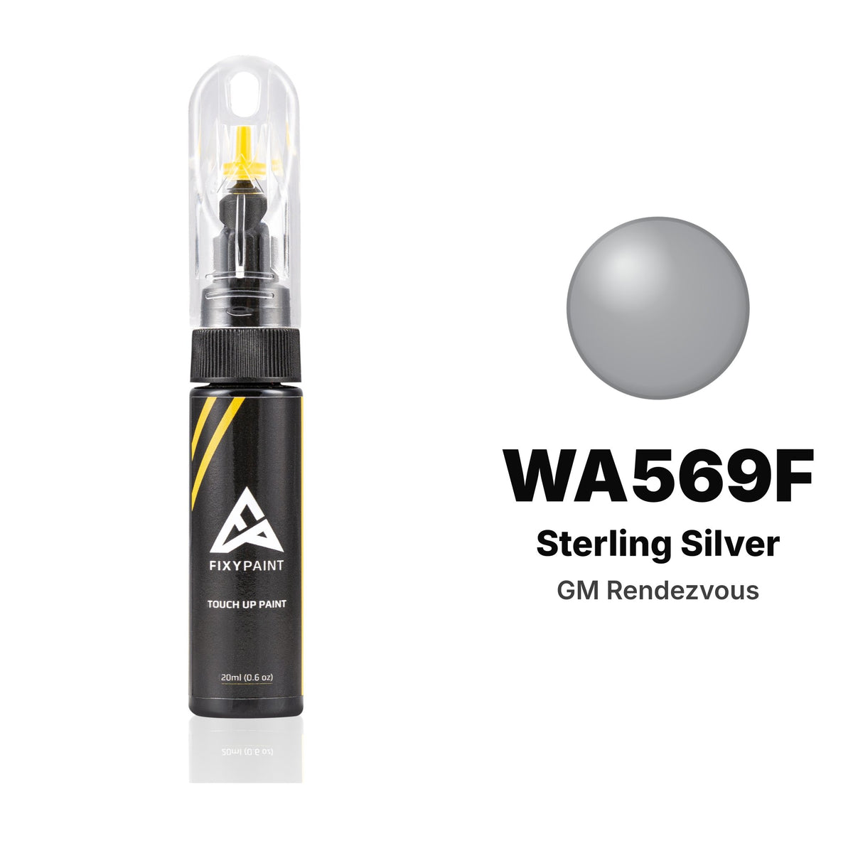 Touch-up paint for GM Rendezvous WA569F Sterling Silver, Basic kit