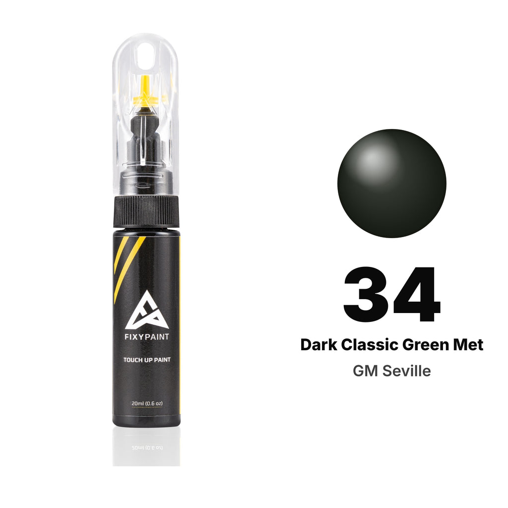Touch-up paint for GM Seville 34 Dark Classic Green Met, Basic kit