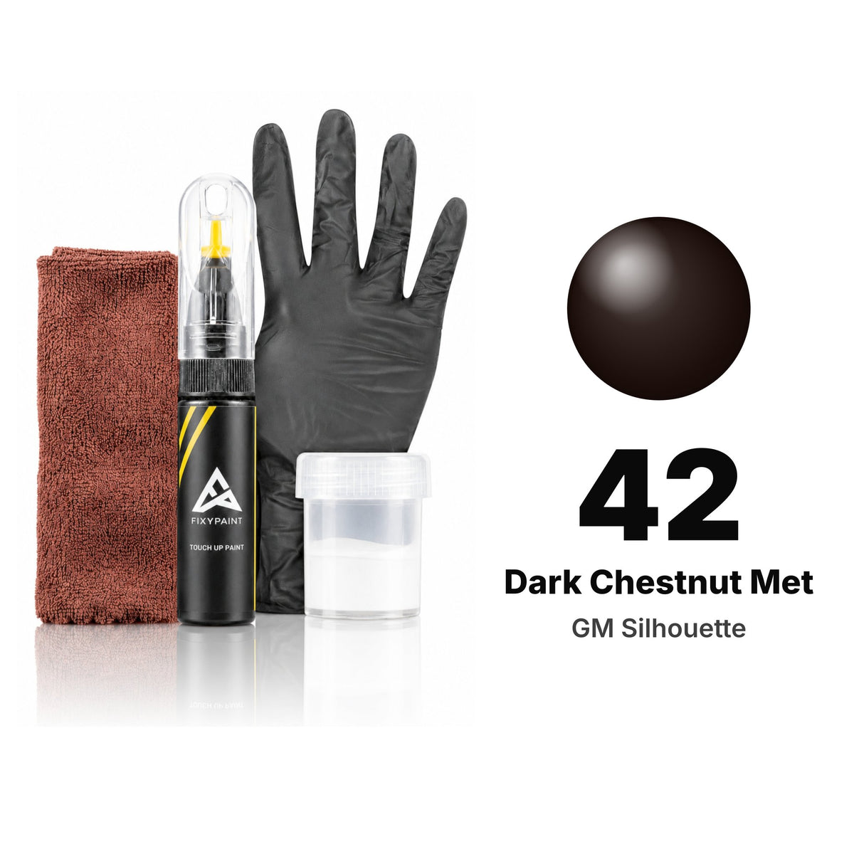 Touch-up paint for GM Silhouette 42 Dark Chestnut Met, Complete kit