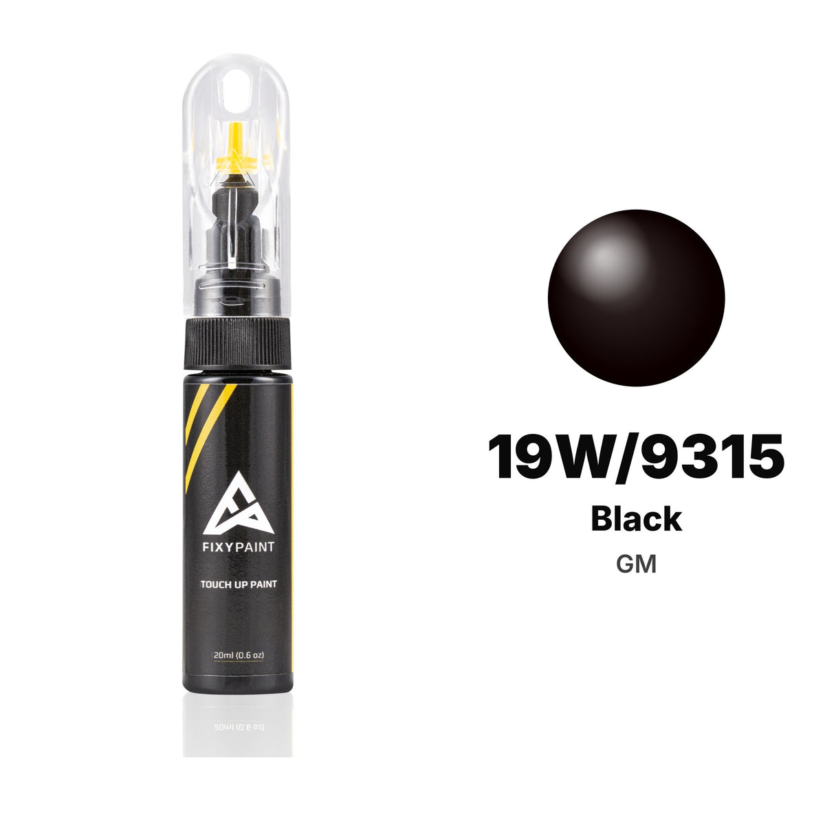Touch-up paint for GM 19W/9315 Black, Basic kit