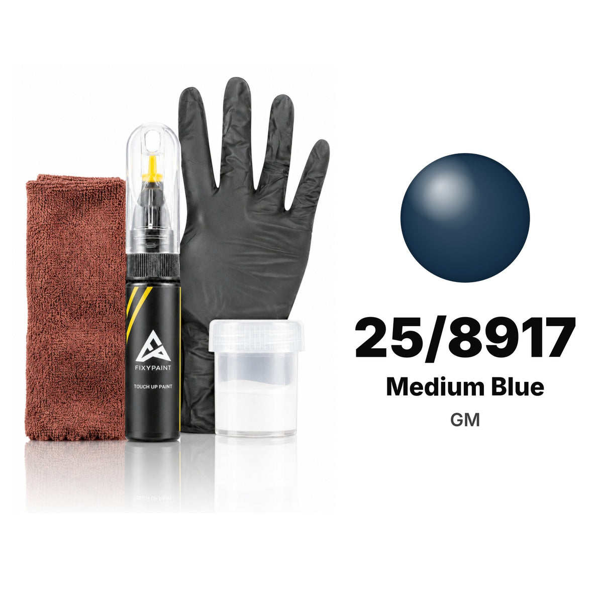 Peinture de retouche pour GM – 25/8917 Medium Blue (tous modèles, 1985–2004), kit Complet