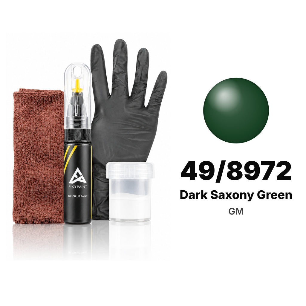 Lackstift für GM – 49/8972 Dark Saxony Green (alle Modelle, 1987–2004), Set Komplett