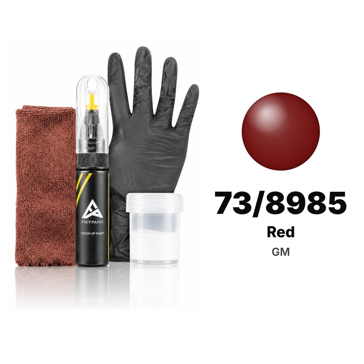 Touch-up paint for GM 73/8985 Red, Complete kit