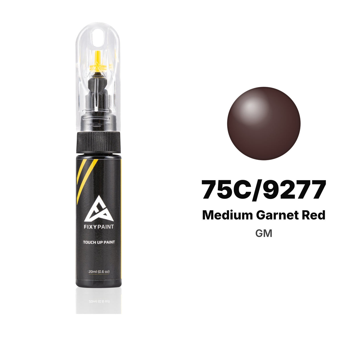 Touch-up paint for GM 75C/9277 Medium Garnet Red, Basic kit