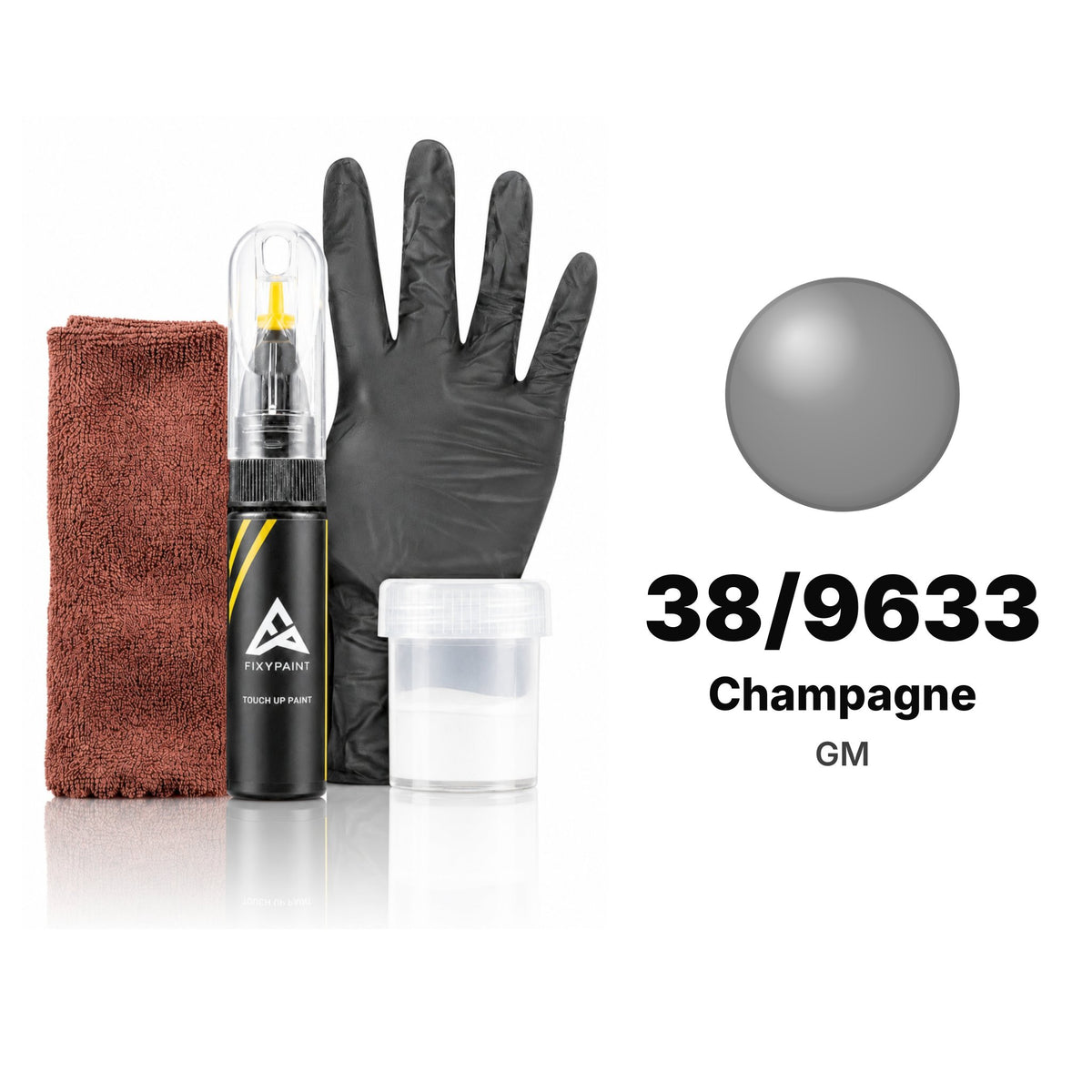 Touch-up paint for GM 38/9633 Champagne, Complete kit