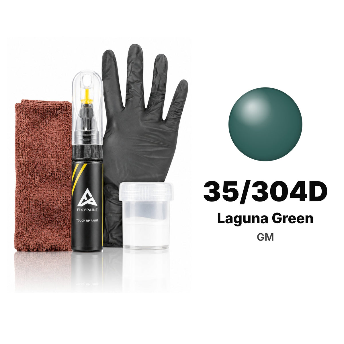Lackstift für GM – 35/304D Laguna Green (alle Modelle, 1997–2004), Set Komplett
