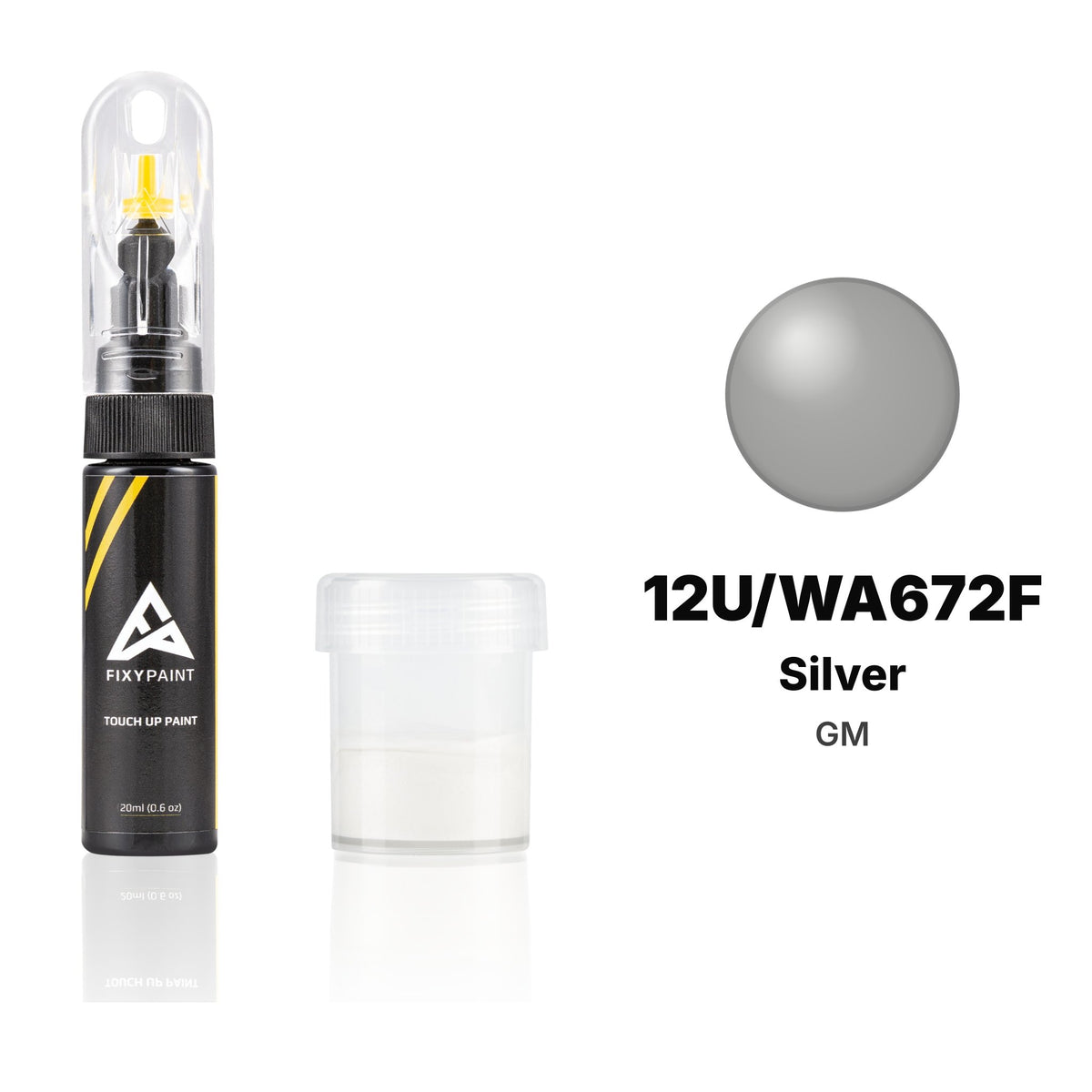 Lackstift für GM – 12U/WA672F Silver (alle Modelle, 1999–2004), Set Standard
