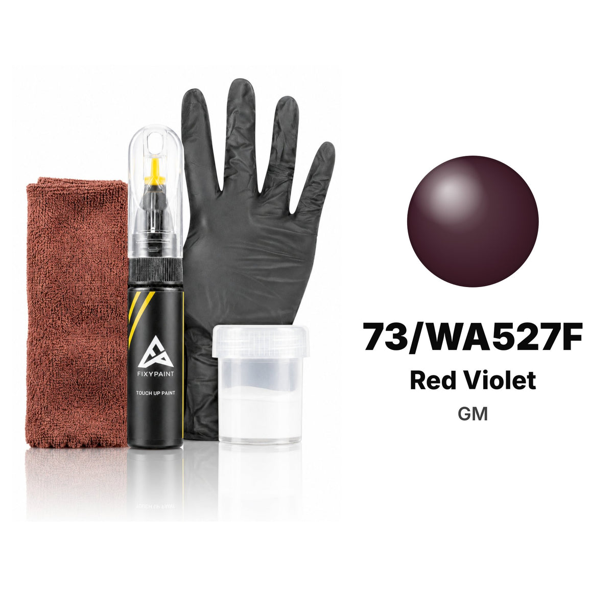Touch-up paint for GM 73/WA527F Red Violet, Complete kit