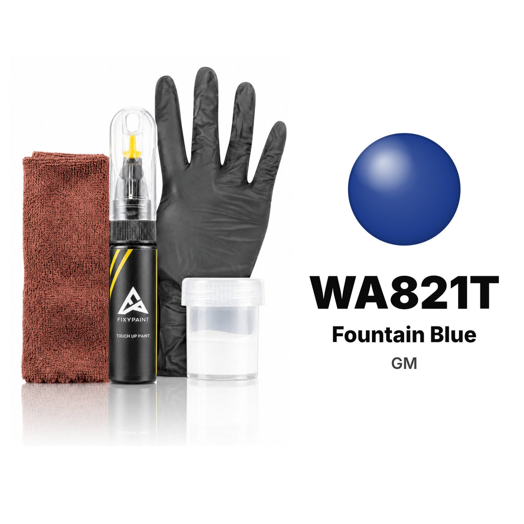 Touch-up paint for GM WA821T Fountain Blue, Complete kit