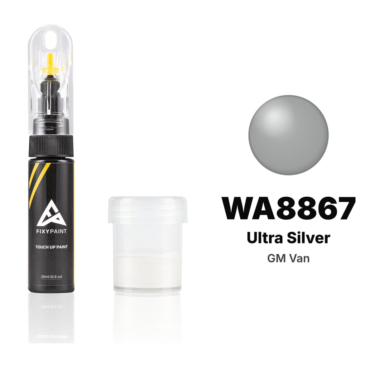 Touch-up paint for GM Van WA8867 Ultra Silver, Standard kit