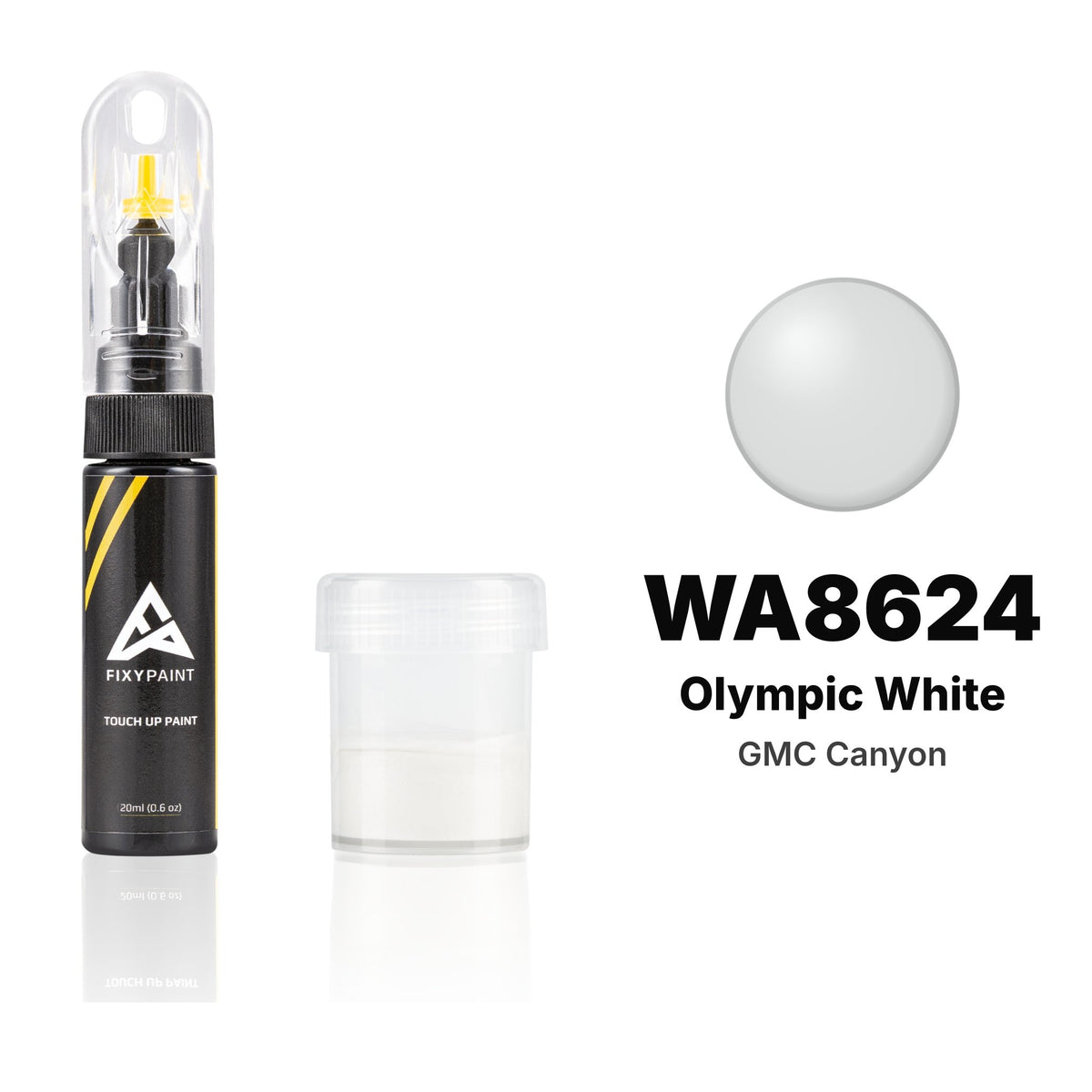 Pintura de retoque para GMC Canyon – WA8624 Olympic White (2005–2013), kit Estándar