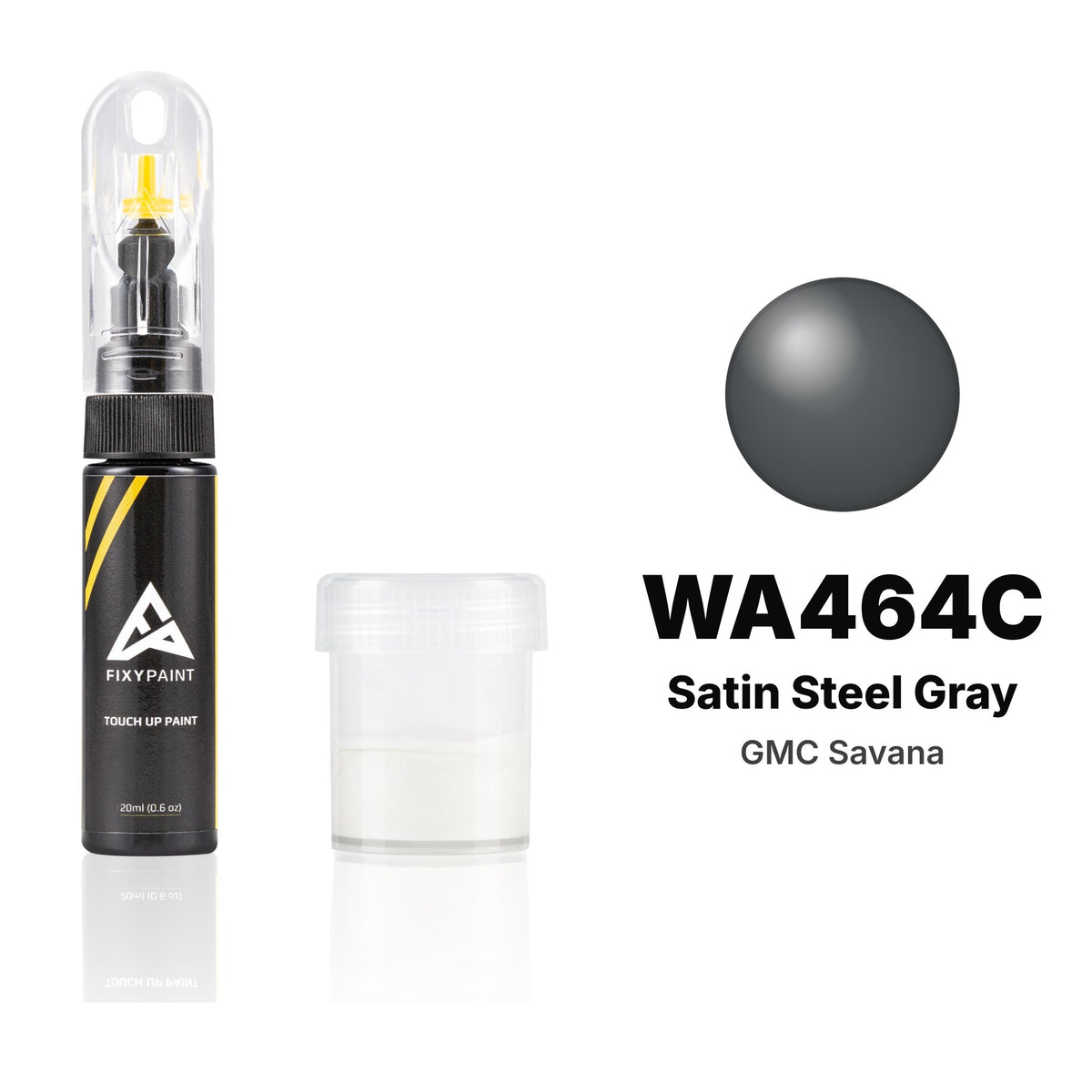 Touch-up paint for GMC Savana WA464C Satin Steel Gray, Standard kit