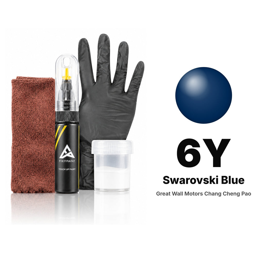Touch-up paint for Great Wall Motors Chang Cheng Pao 6Y Swarovski Blue, Complete kit