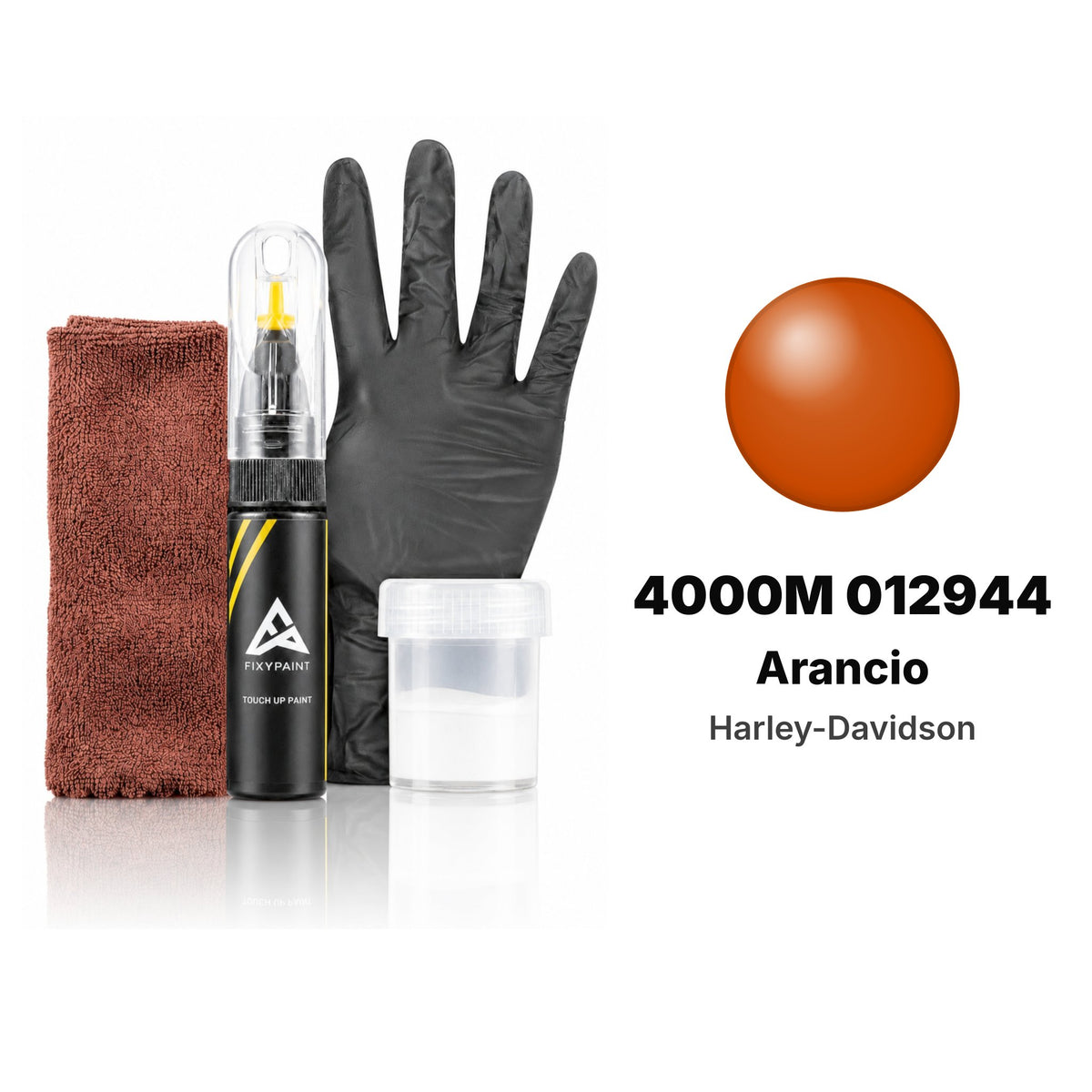 Touch-up paint for Harley-Davidson 4000M 012944 Arancio, Complete kit