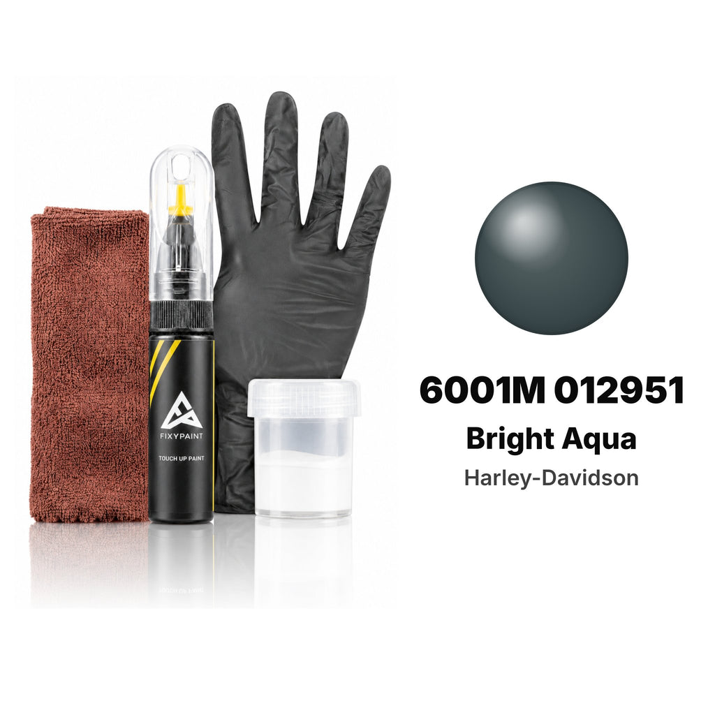 Touch-up paint for Harley-Davidson 6001M 012951 Bright Aqua, Complete kit