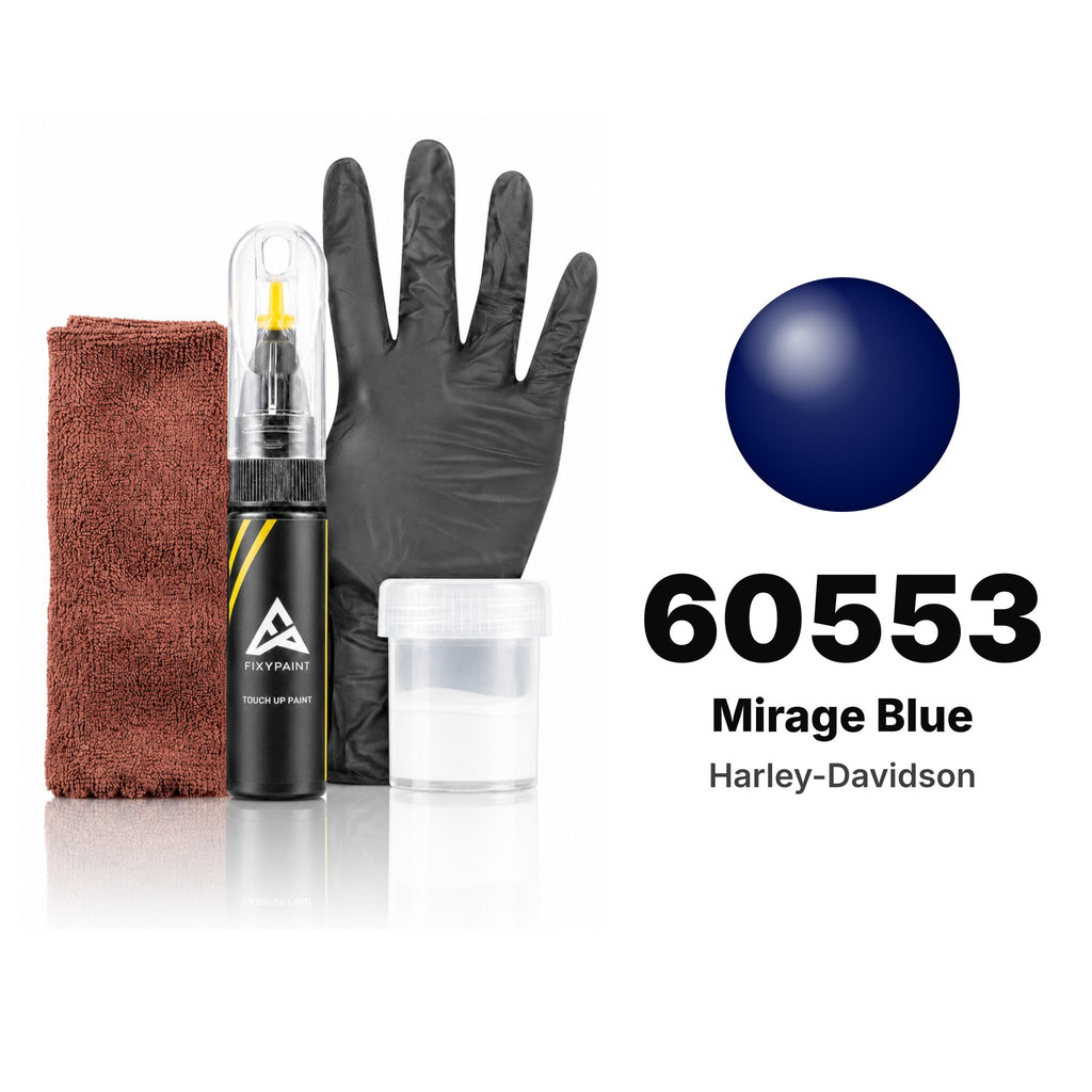 Touch-up paint for Harley-Davidson 60553 Mirage Blue, Complete kit