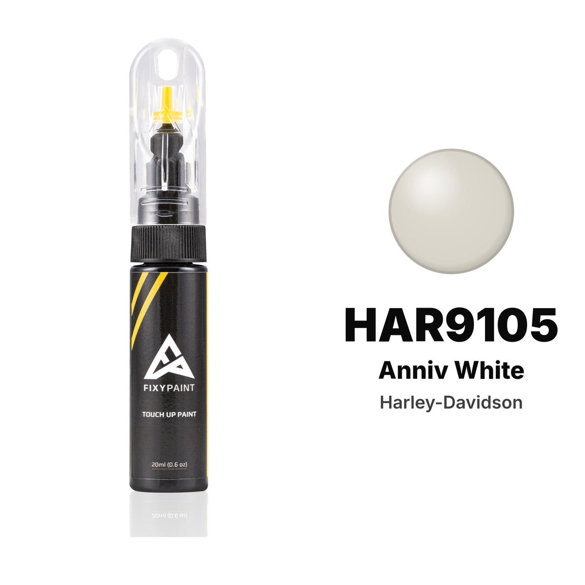 Touch-up paint for Harley-Davidson HAR9105 Anniv White, Basic kit
