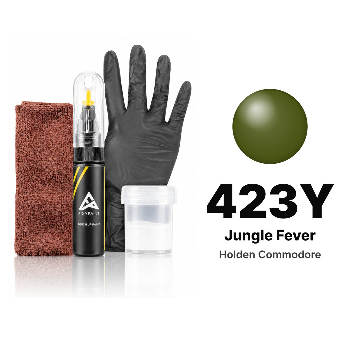 Touch-up paint for Holden Commodore 423Y Jungle Fever, Complete kit