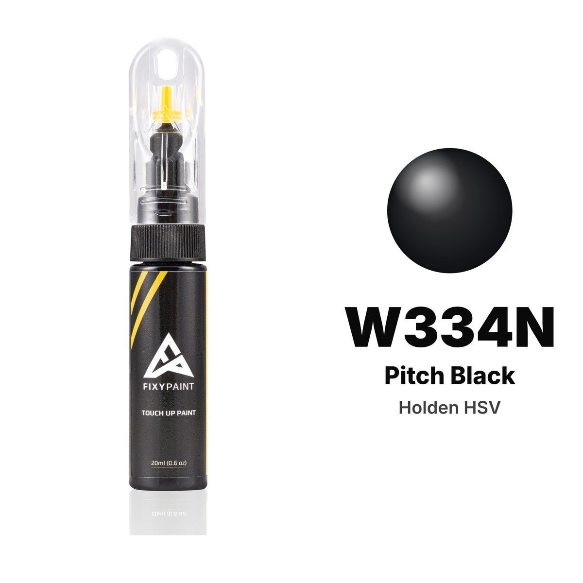 Touch-up paint for Holden HSV W334N Pitch Black, Basic kit