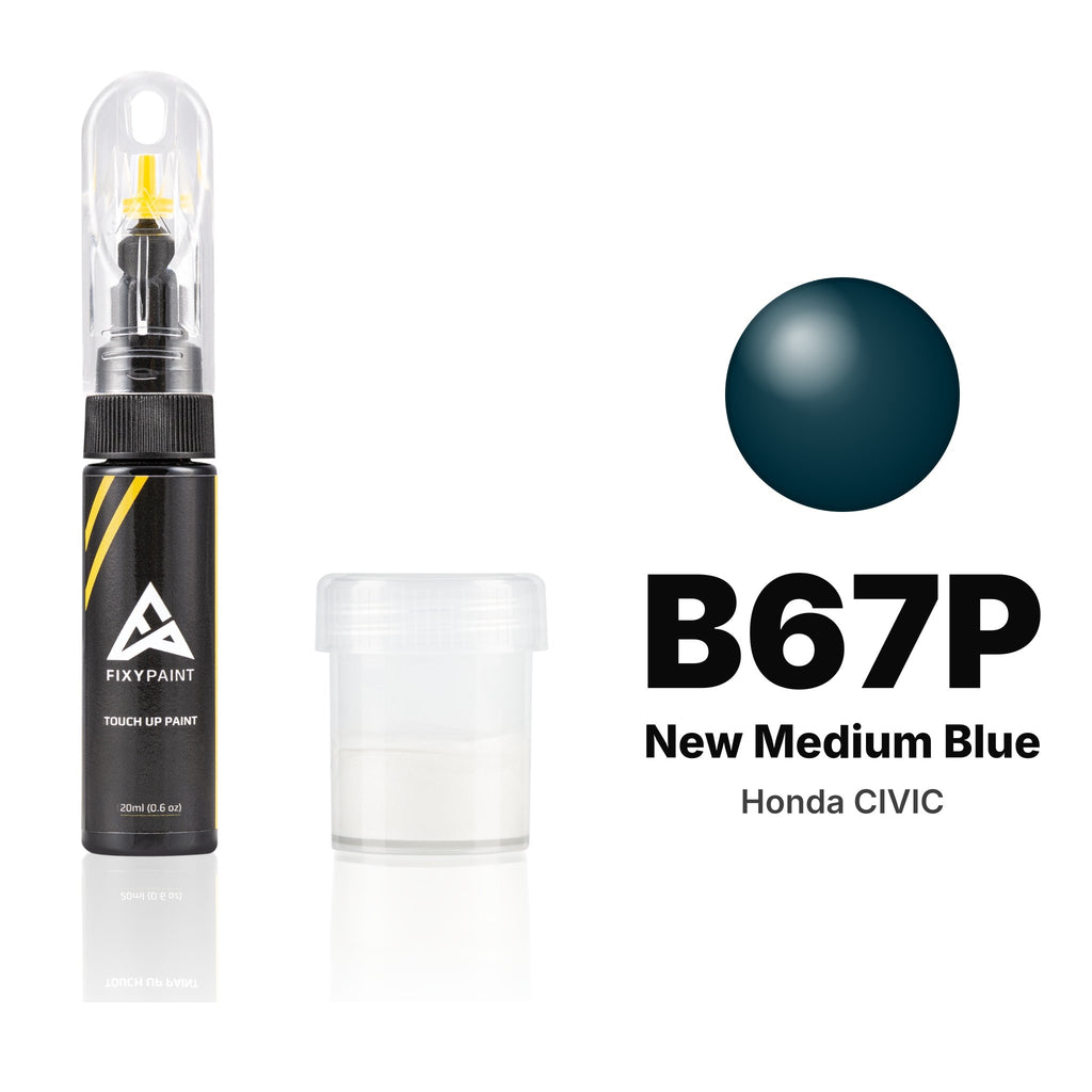 Touch-up paint for Honda Civic B67P New Medium Blue, Standard kit
