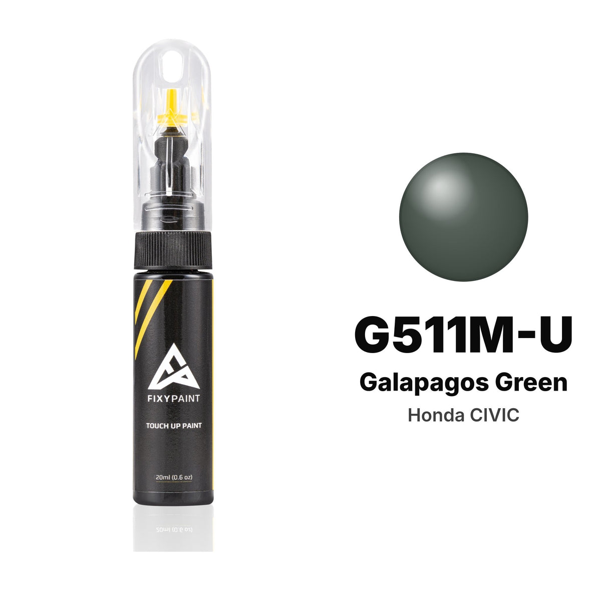 Touch-up paint for Honda Civic G511M-U Galapagos Green, Basic kit