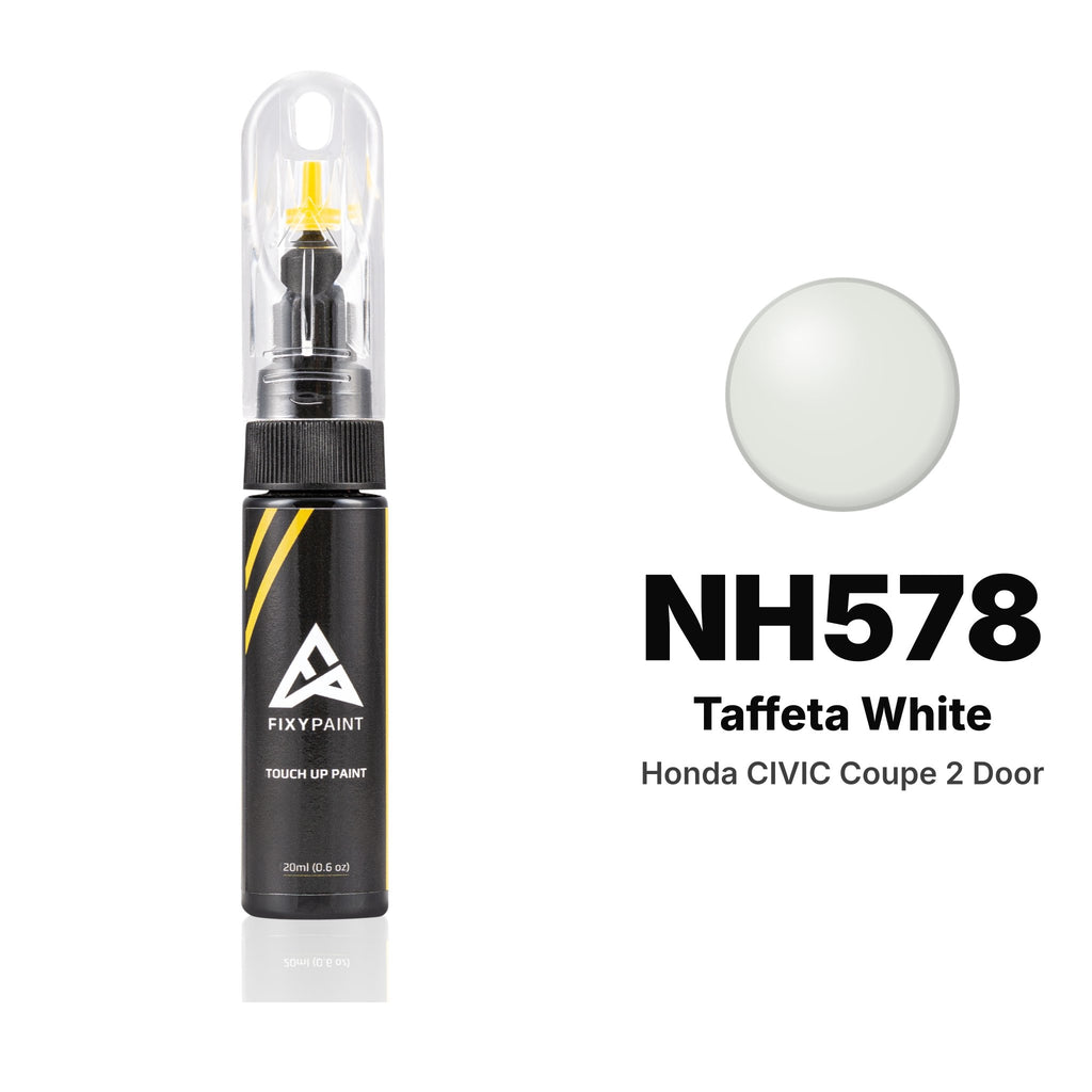 Pintura de retoque para Honda Civic Coupe 2 Door – NH578 Taffeta White (2000–2009), kit Básico
