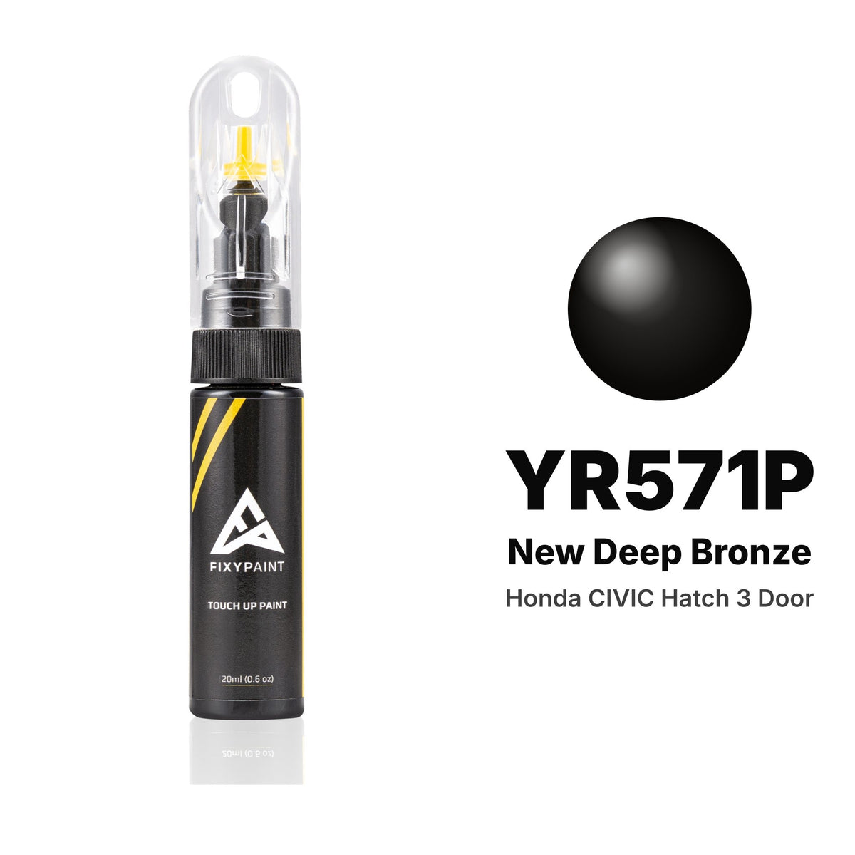 Touch-up paint for Honda Civic Hatch 3 Door YR571P New Deep Bronze, Basic kit